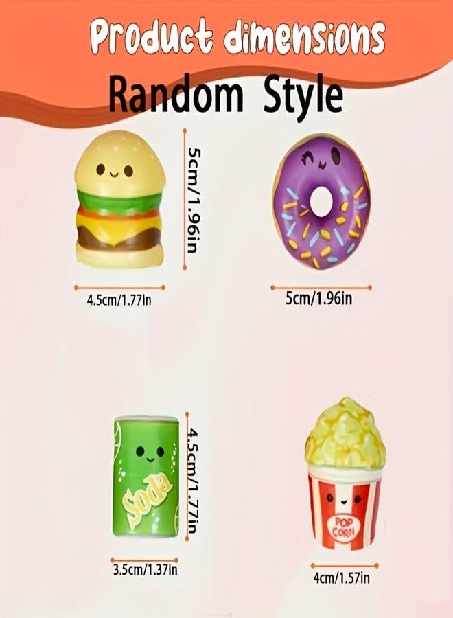 Holydeck 24 Pcs Food Slow Squishy Toys Soft Stress Relief Fidgets Toys for Kids Boys Girls Goodie Bag Christmas Stocking Stuffers Party Favors Treasure Box Classroom Prizes Carnival Gifts - Image 4